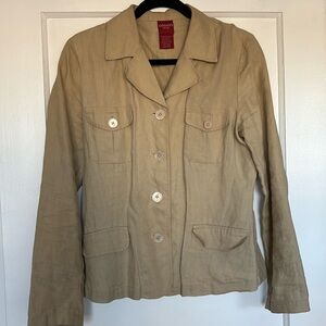 EUC Olsen linen blazer
